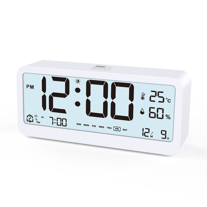 Digital Alarm Clock With Brightness, Temp & Humidity