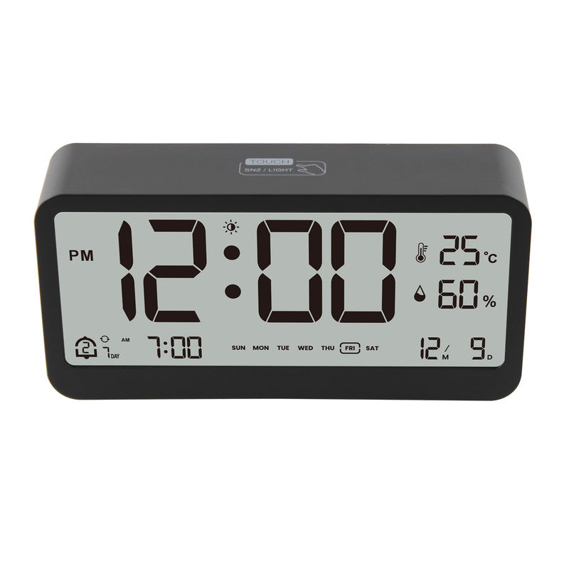 Digital Alarm Clock With Brightness, Temp & Humidity