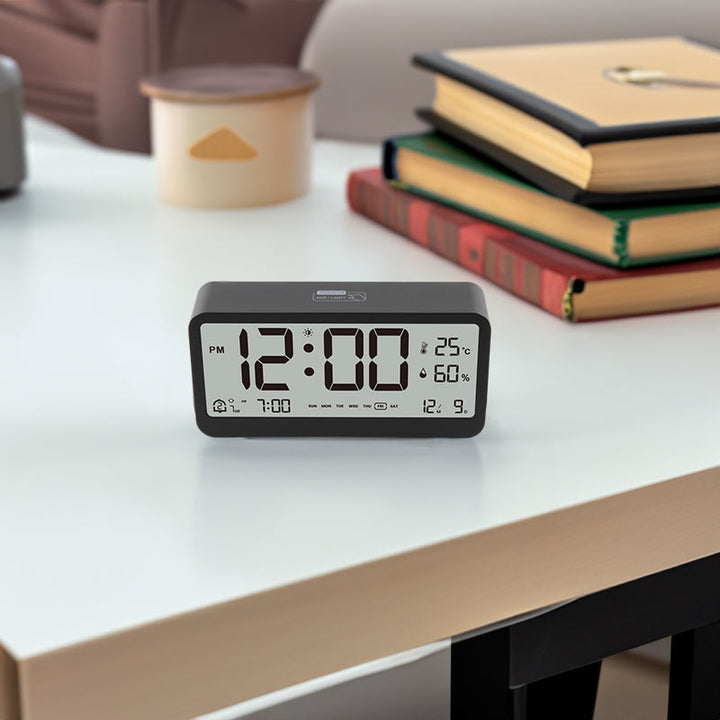 Digital Alarm Clock With Brightness, Temp & Humidity