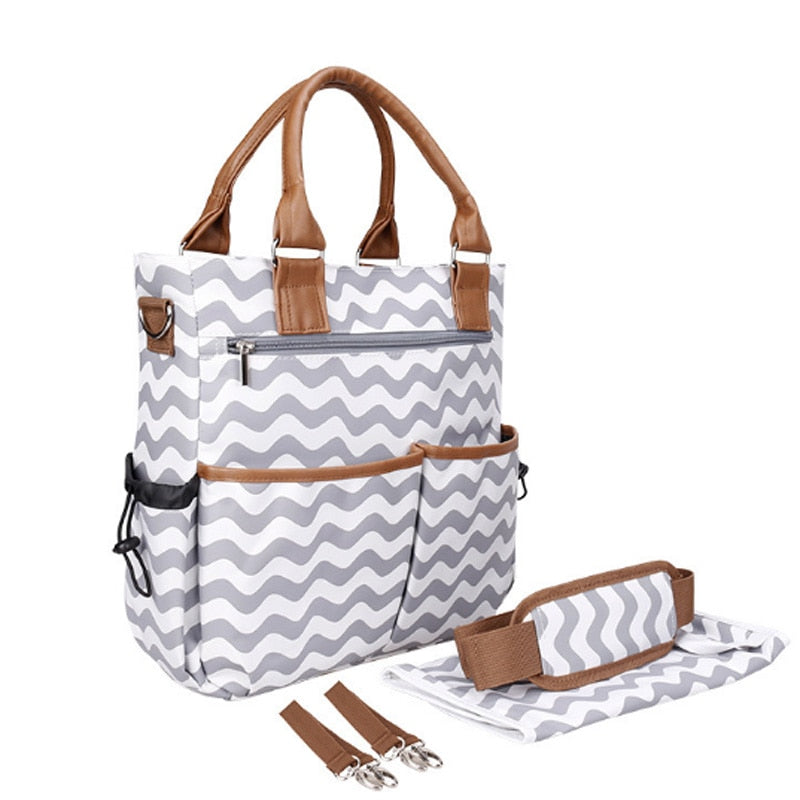 Maternity Diaper Bag With Changing Pad & Stroller Hooks