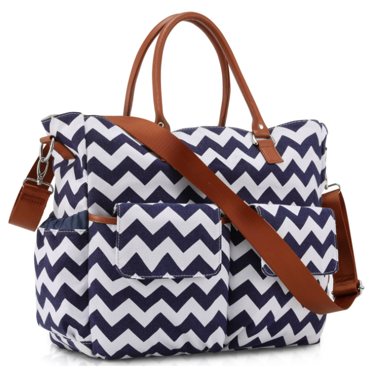 Maternity Diaper Bag With Changing Pad & Stroller Hooks