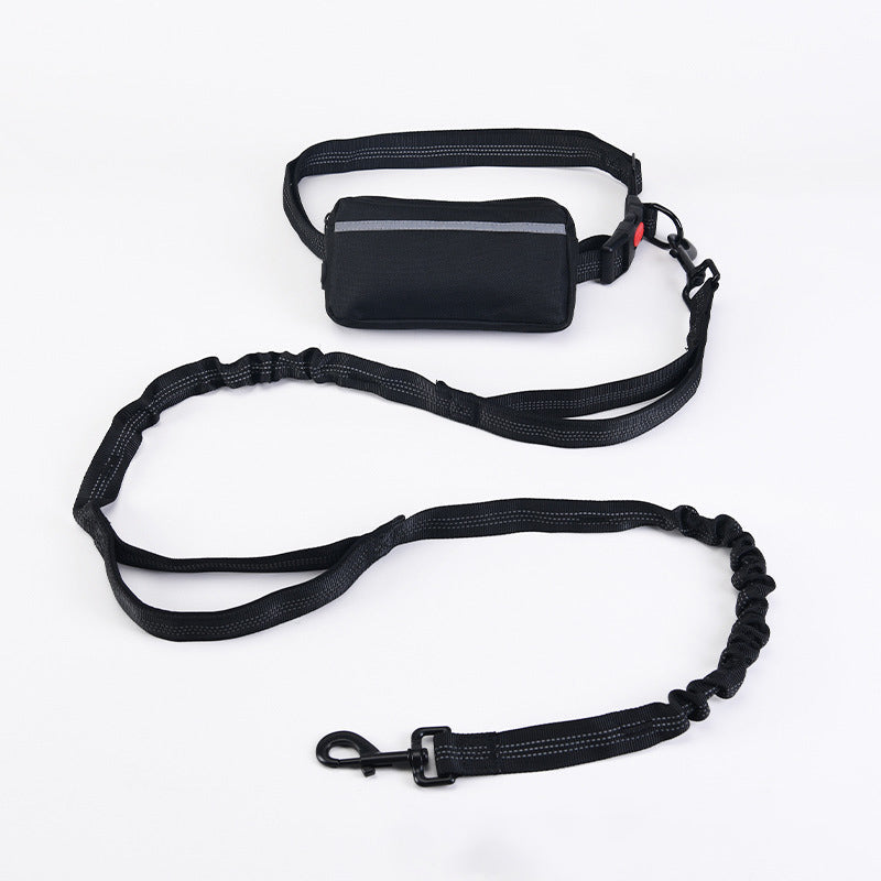 Hands-Free Dog Walking Belt With Shock-Absorbing Leash
