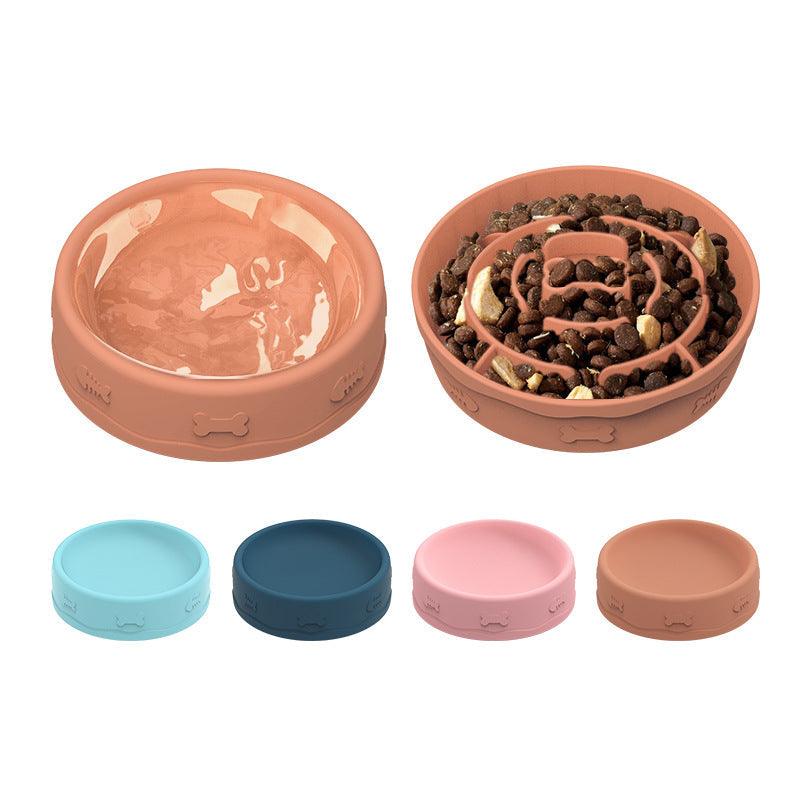 Portable Slow-Feeding Pet Bowl for Food and Water