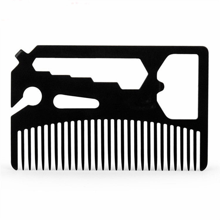 Wallet Beard Comb Multitool with Bottle Opener & Wrench