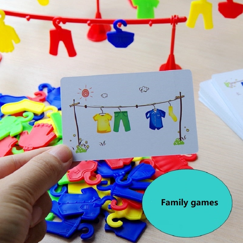 Clothesline Matching Game for Kids | Multiplayer Logic Play