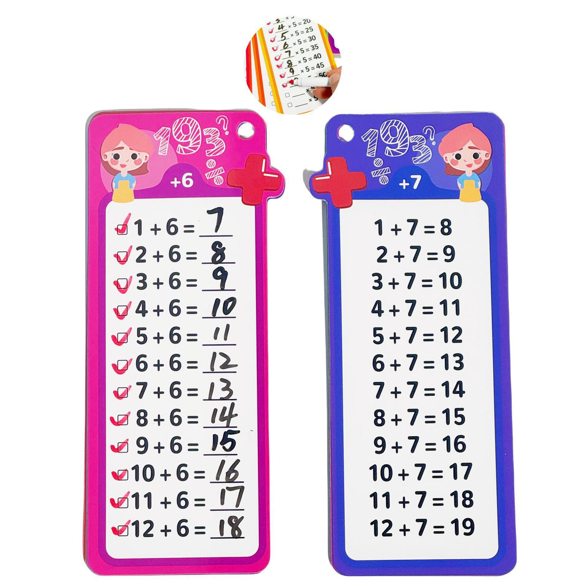 Math Flash Cards for Four-Operation Practice at Home