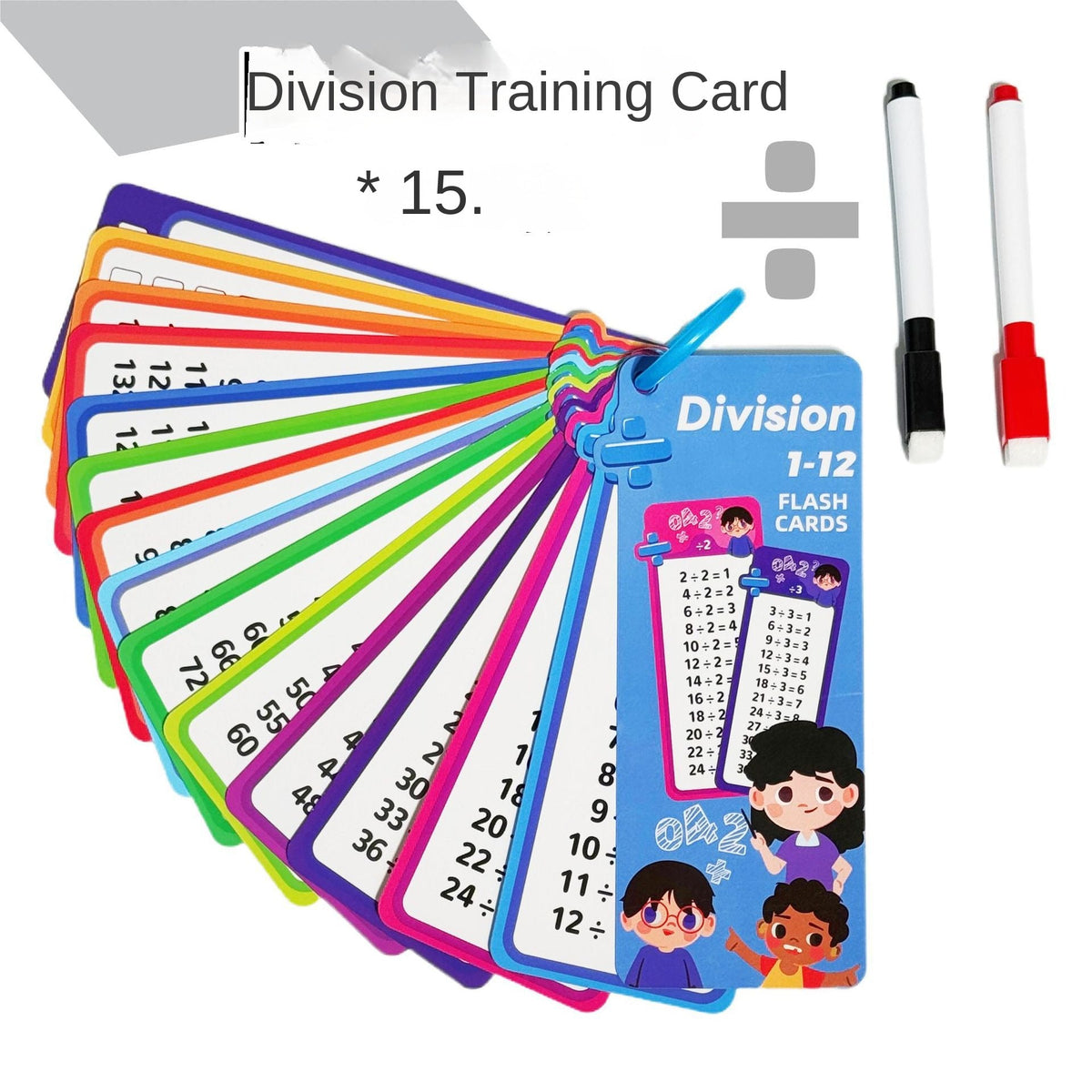 Math Flash Cards for Four-Operation Practice at Home