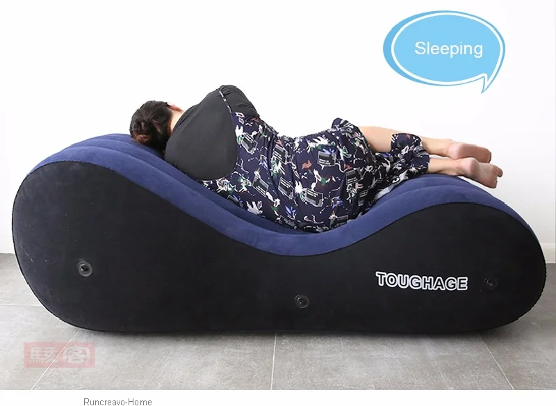 Inflatable Lounge Chair for Ergonomic Full-Body Support