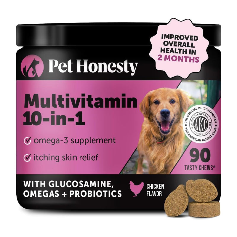Dog Multivitamin Chews for Daily Wellness & Gut Support