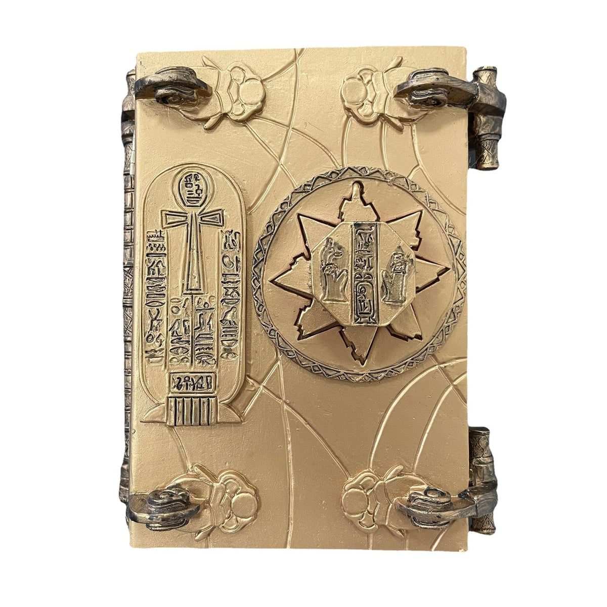 Egyptian Magic Book Ornament With Hidden Keepsake Storage