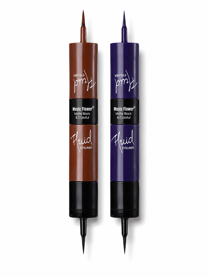Music Flower 2-in-1 Waterproof Liquid Eyeliner Pen