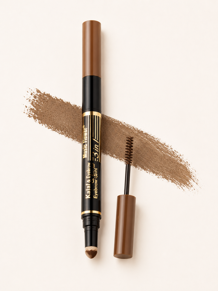 Music Flower Eyebrow & Eyeliner Kit — 5-Piece Waterproof Set