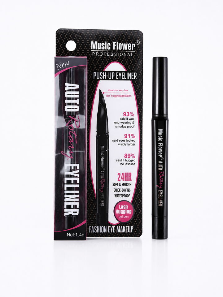 Music Flower Rotating Waterproof Liquid Eyeliner Pen