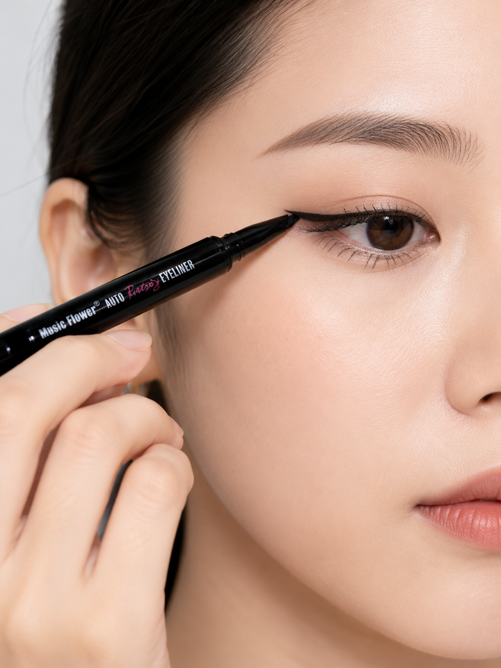 Music Flower Rotating Waterproof Liquid Eyeliner Pen