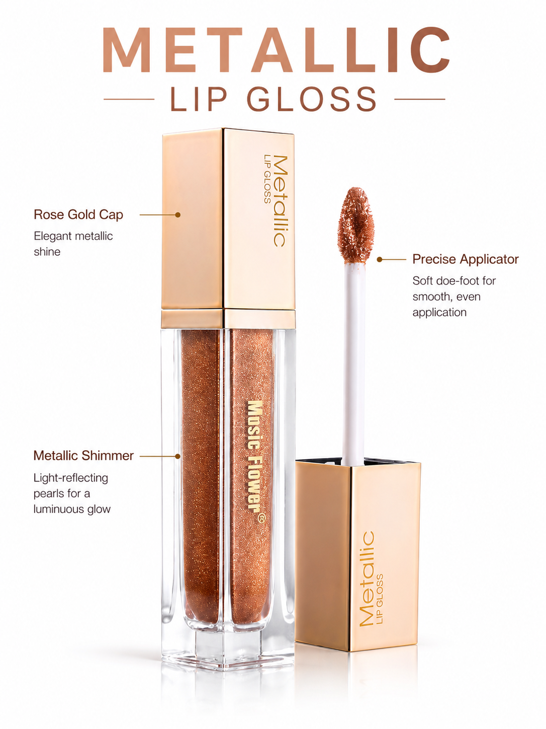 Metallic Matte Liquid Lipstick — Music Flower Lip Luminizer