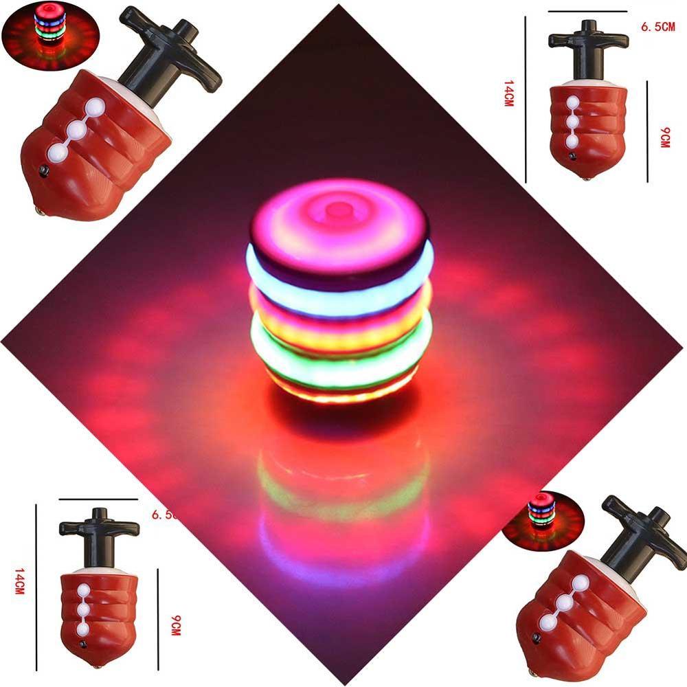 LED Spinning Top Toy With Colorful UFO Light Effects