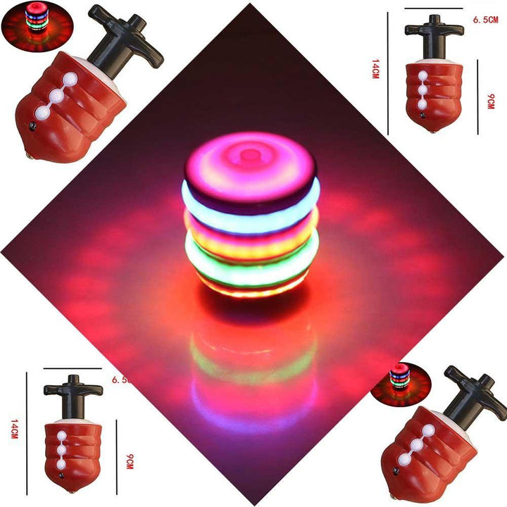 LED Spinning Top Toy With Colorful UFO Light Effects