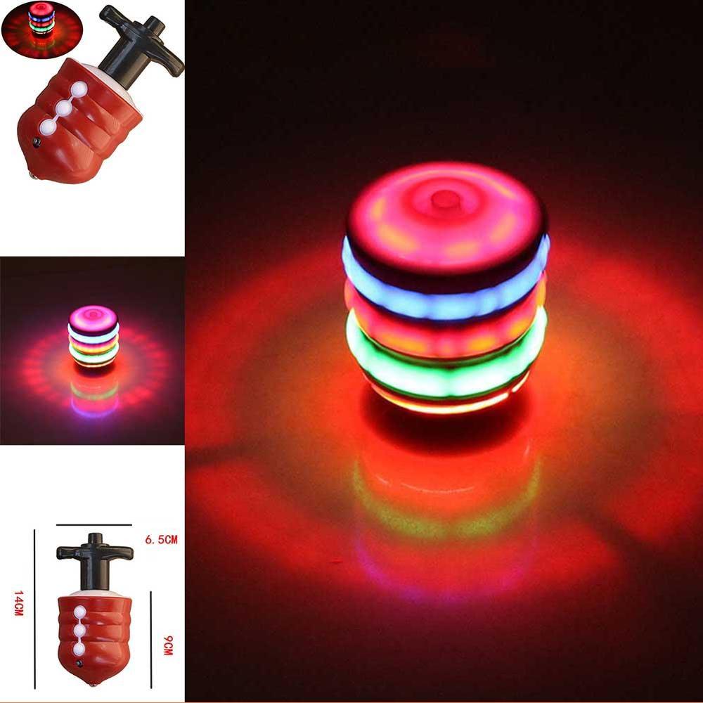 LED Spinning Top Toy With Colorful UFO Light Effects