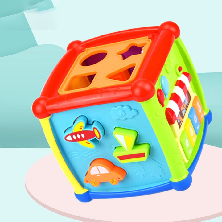 Musical Geometric Cube Toy for Screen-Free Learning
