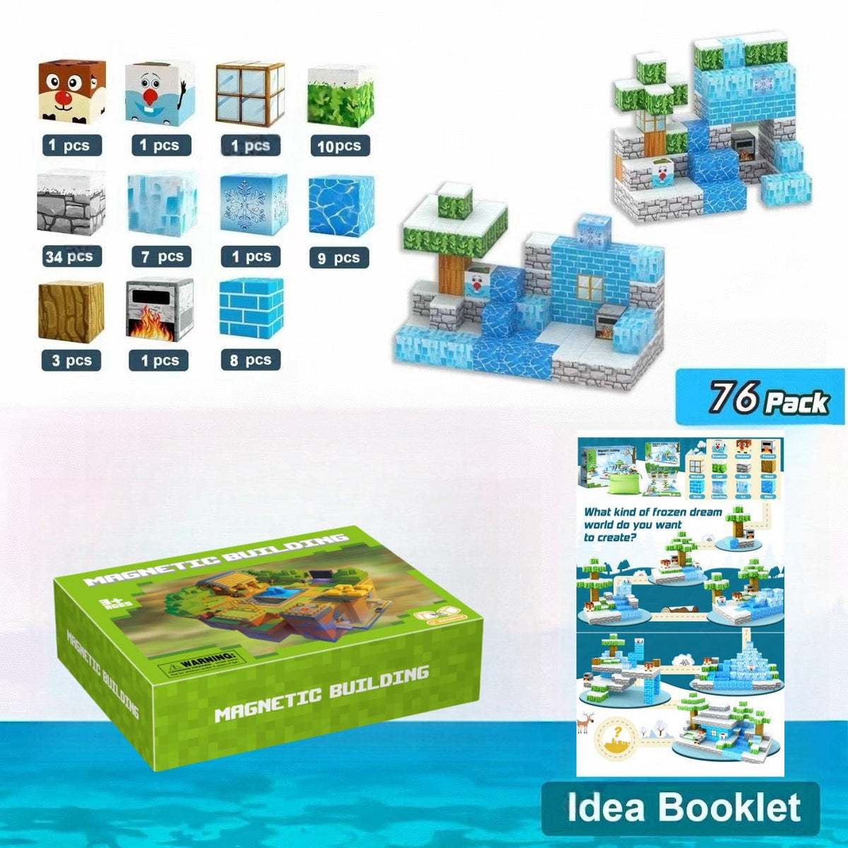 Magnetic Building Cubes for Creative 3D World Play