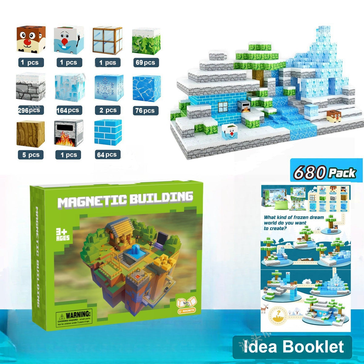 Magnetic Building Cubes for Creative 3D World Play