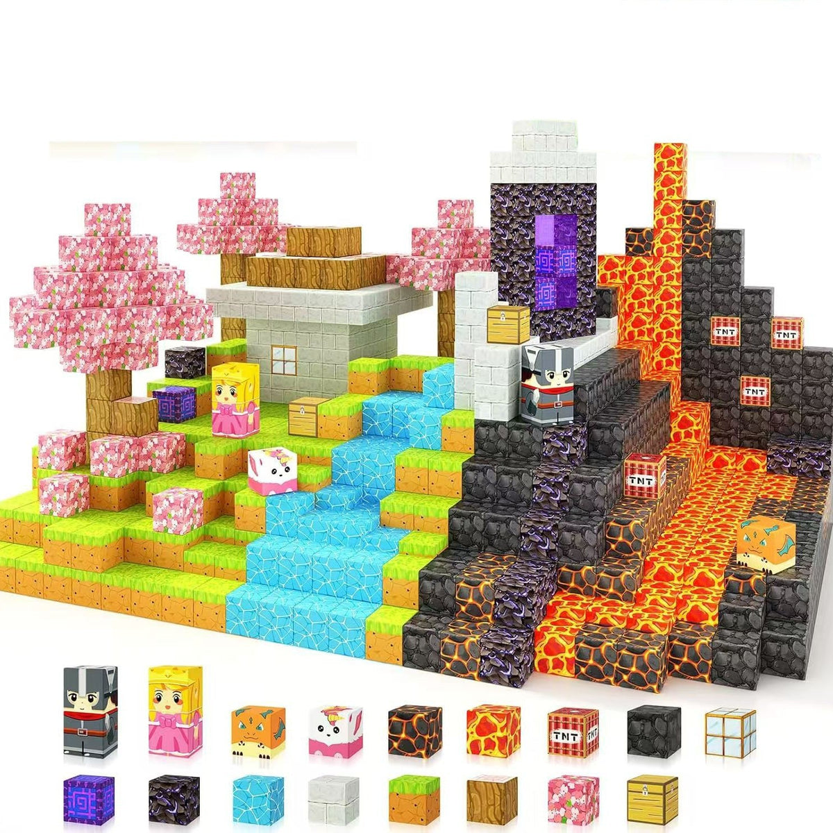 Magnetic Building Cubes for Creative 3D World Play