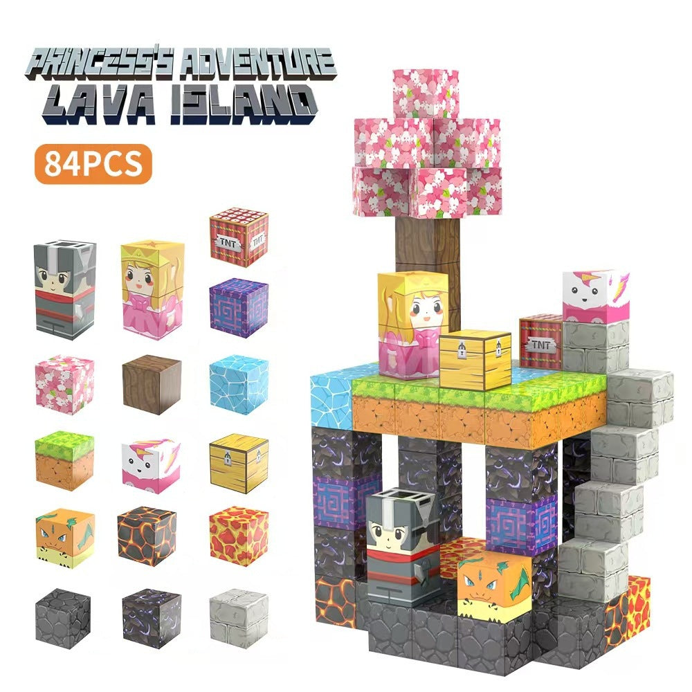 Magnetic Building Cubes for Creative 3D World Play