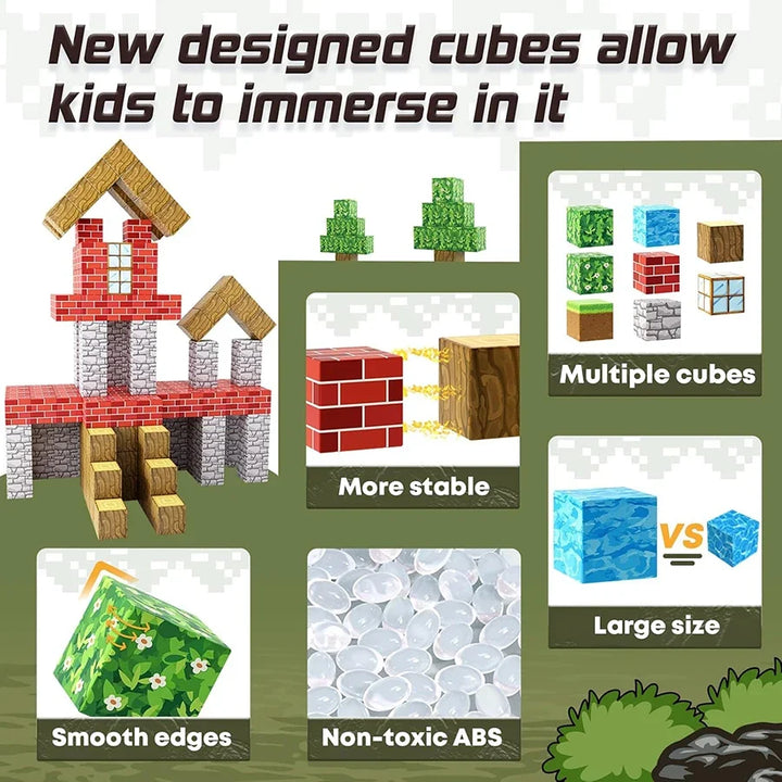 Magnetic Building Blocks for Creative STEM Construction