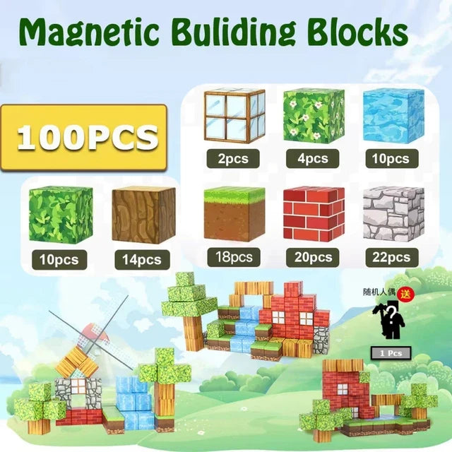 Magnetic Building Blocks for Creative STEM Construction