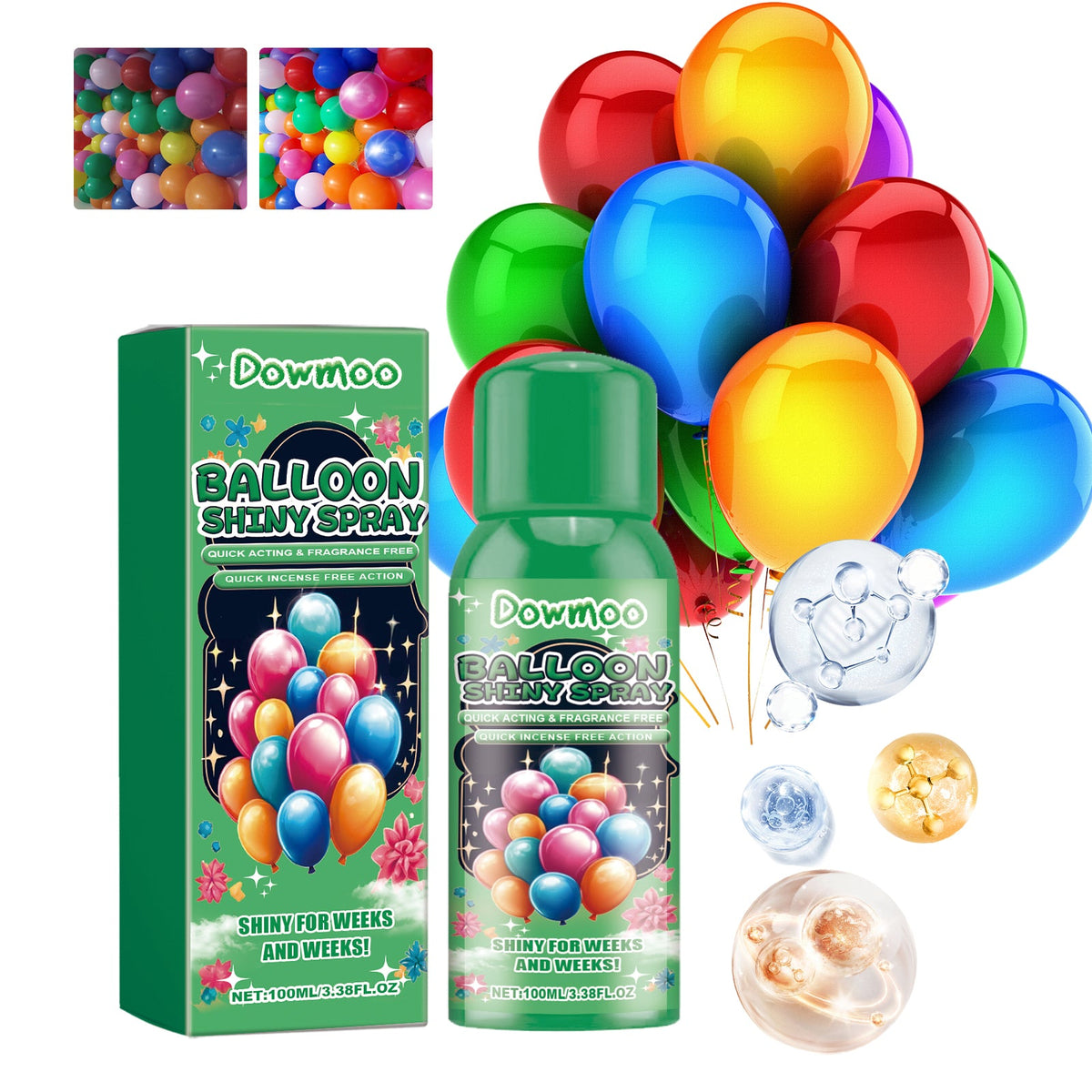 Balloon Shine Spray for Glossy, Brighter Party Displays