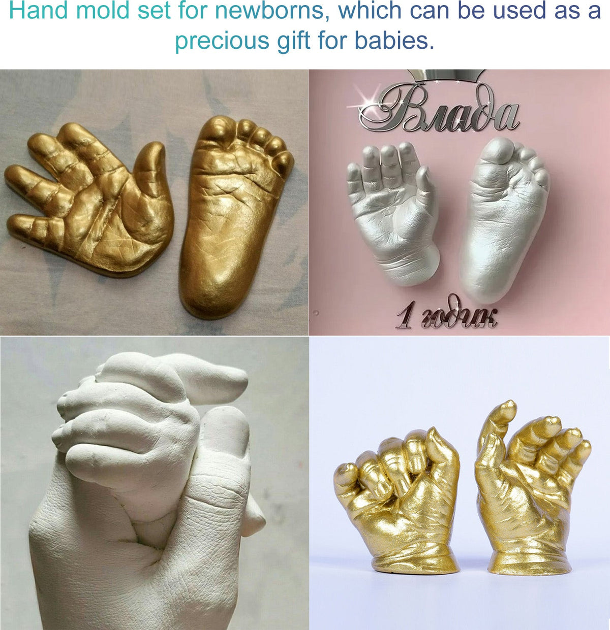 Keepsake Hands Plaster Casting Kit for Life-Size Memories