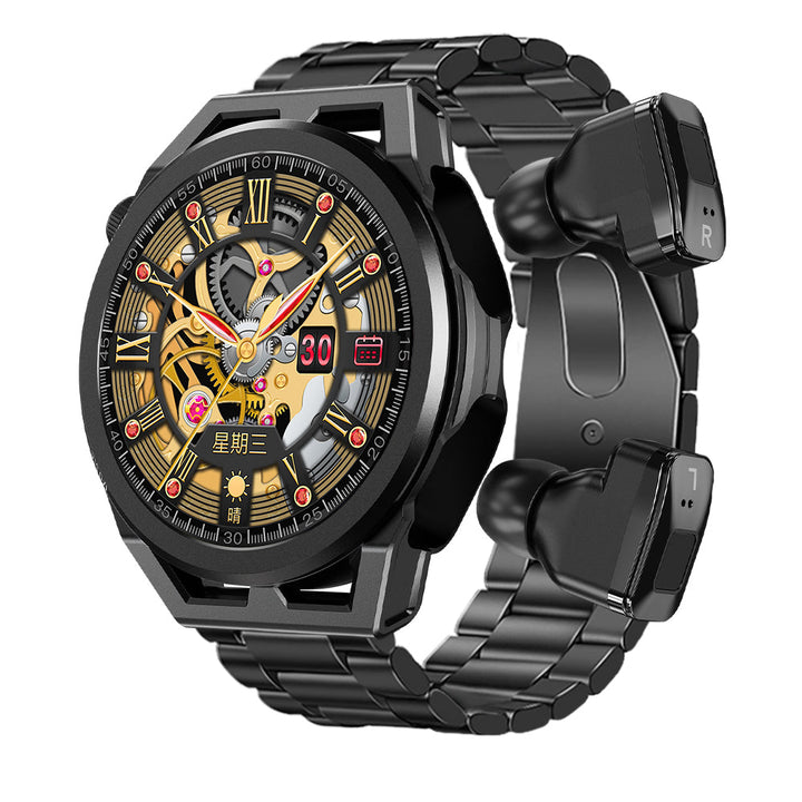N18 Smart Watch with Detachable Earbuds & Heart Rate