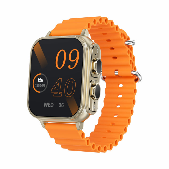 Smartwatch with Detachable Earbuds and Heart Rate Tracking