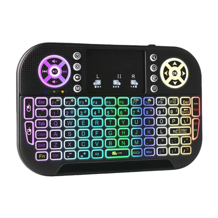 Mini Backlit Wireless Keyboard with Touchpad for TV