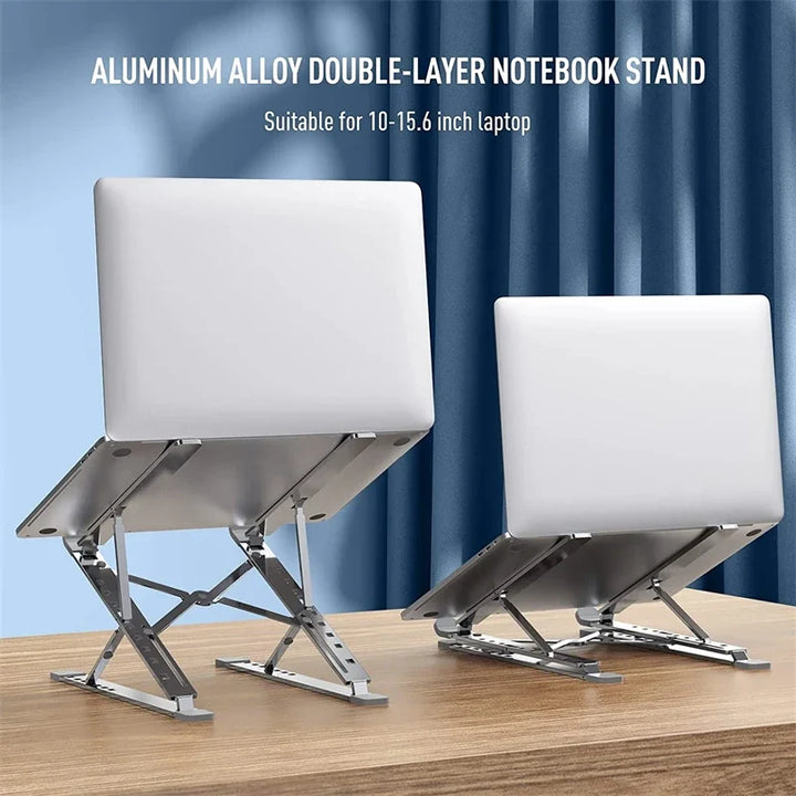 Aluminum Laptop Stand for Desk, Foldable and Adjustable