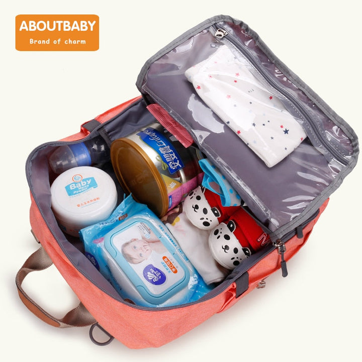 Large Capacity Diaper Backpack for Organized Travel