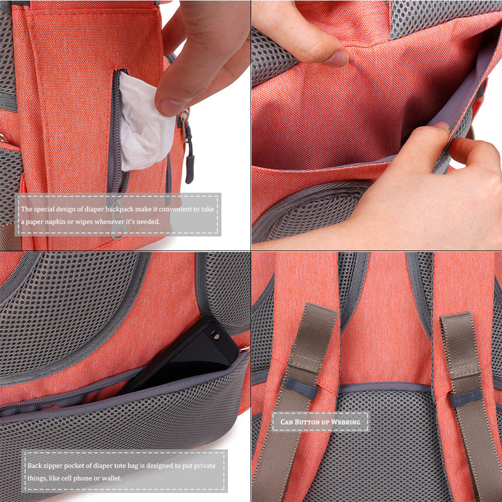 Large Capacity Diaper Backpack for Organized Travel