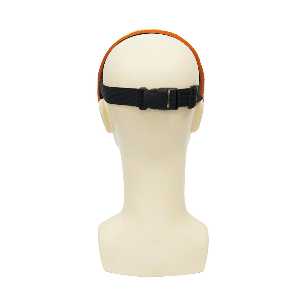 Naruto Cosplay Mask with Glossy Sculpted Spiral Detail
