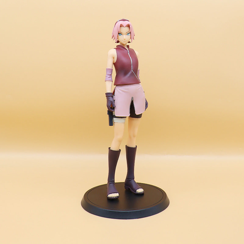 Anime Ninja Figurine Collection for Gaming Shelf Display