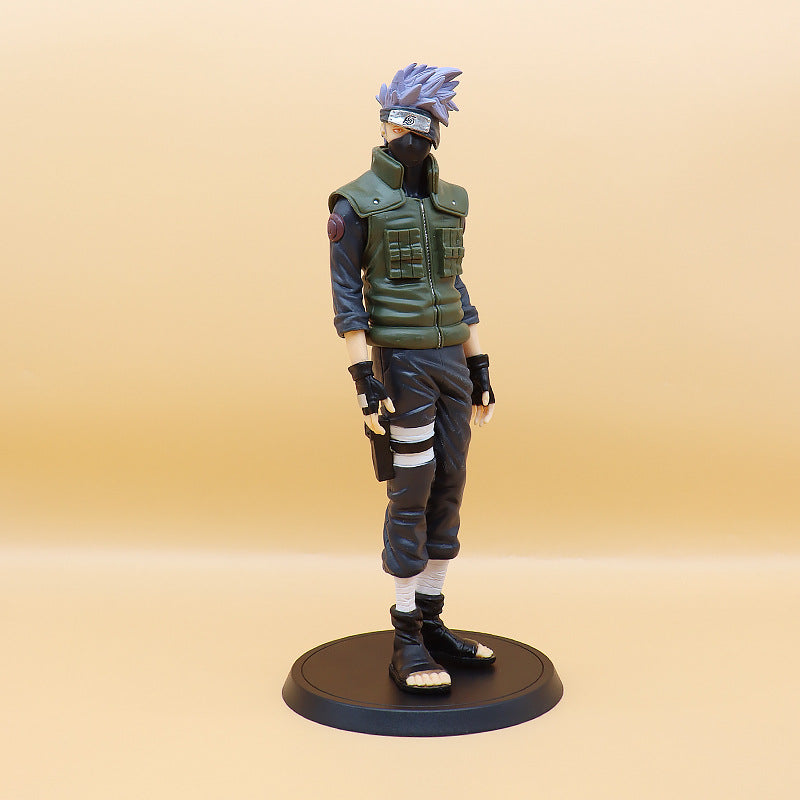 Anime Ninja Figurine Collection for Gaming Shelf Display