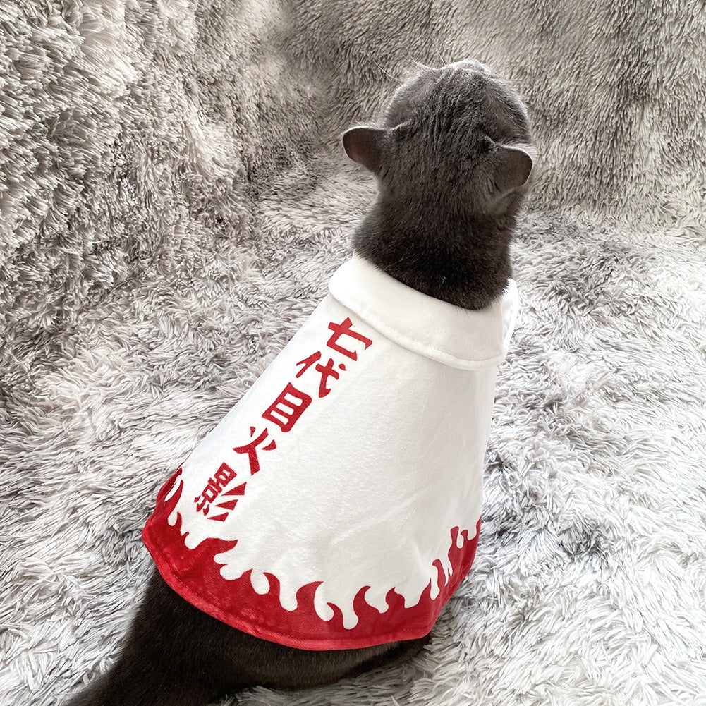 Naruto Ninja Cat Cloak for Photo-Ready Pet Cosplay
