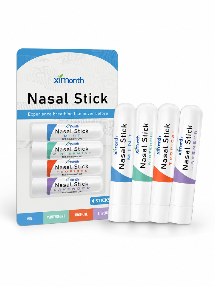 Nasal Inhaler Stick Set — 4 Scents for Breathing Relief
