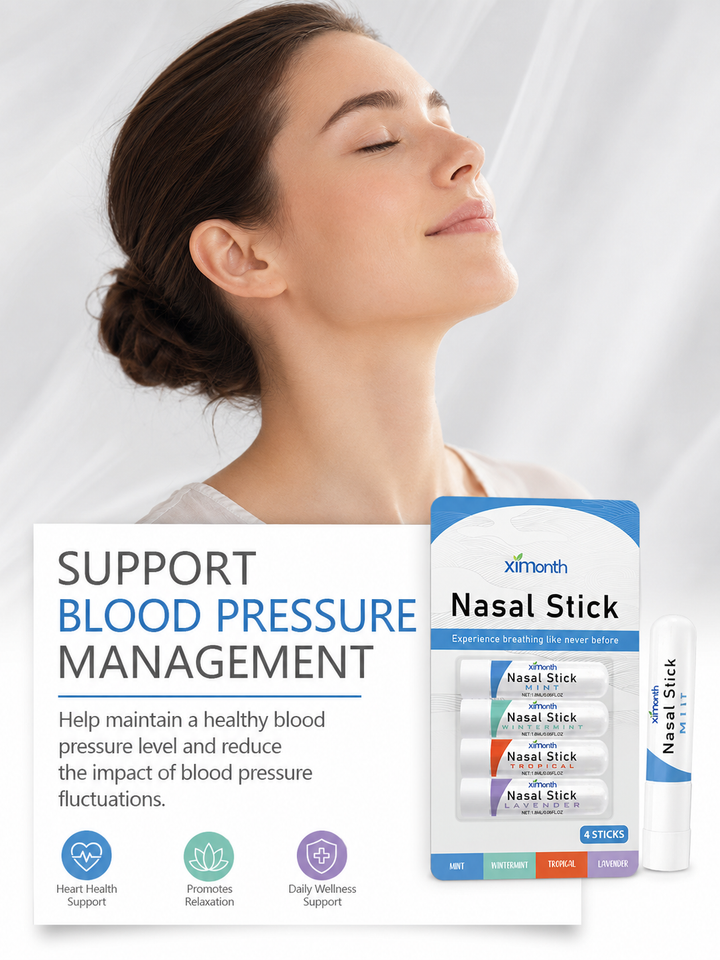 Nasal Inhaler Stick Set — 4 Scents for Breathing Relief