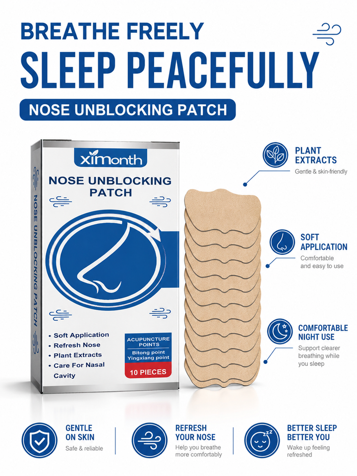Nasal Breathing Patch — Acupoint Relief for Snoring