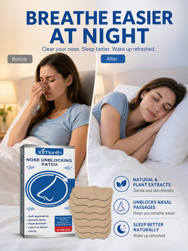 Nasal Breathing Patch — Acupoint Relief for Snoring