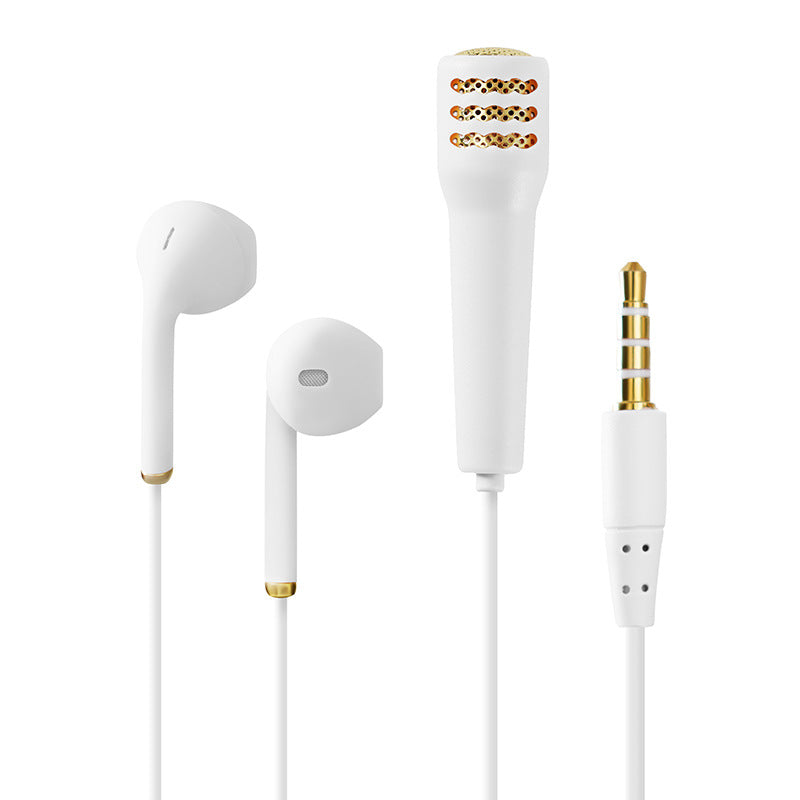 Wired Karaoke Mic Headset for Phone Singing Practice