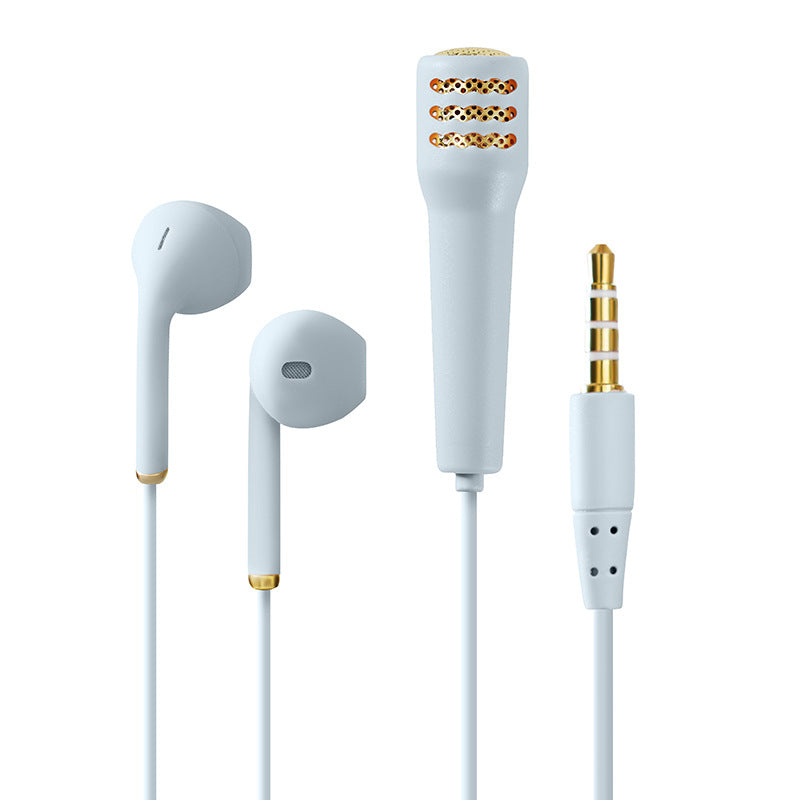 Wired Karaoke Mic Headset for Phone Singing Practice