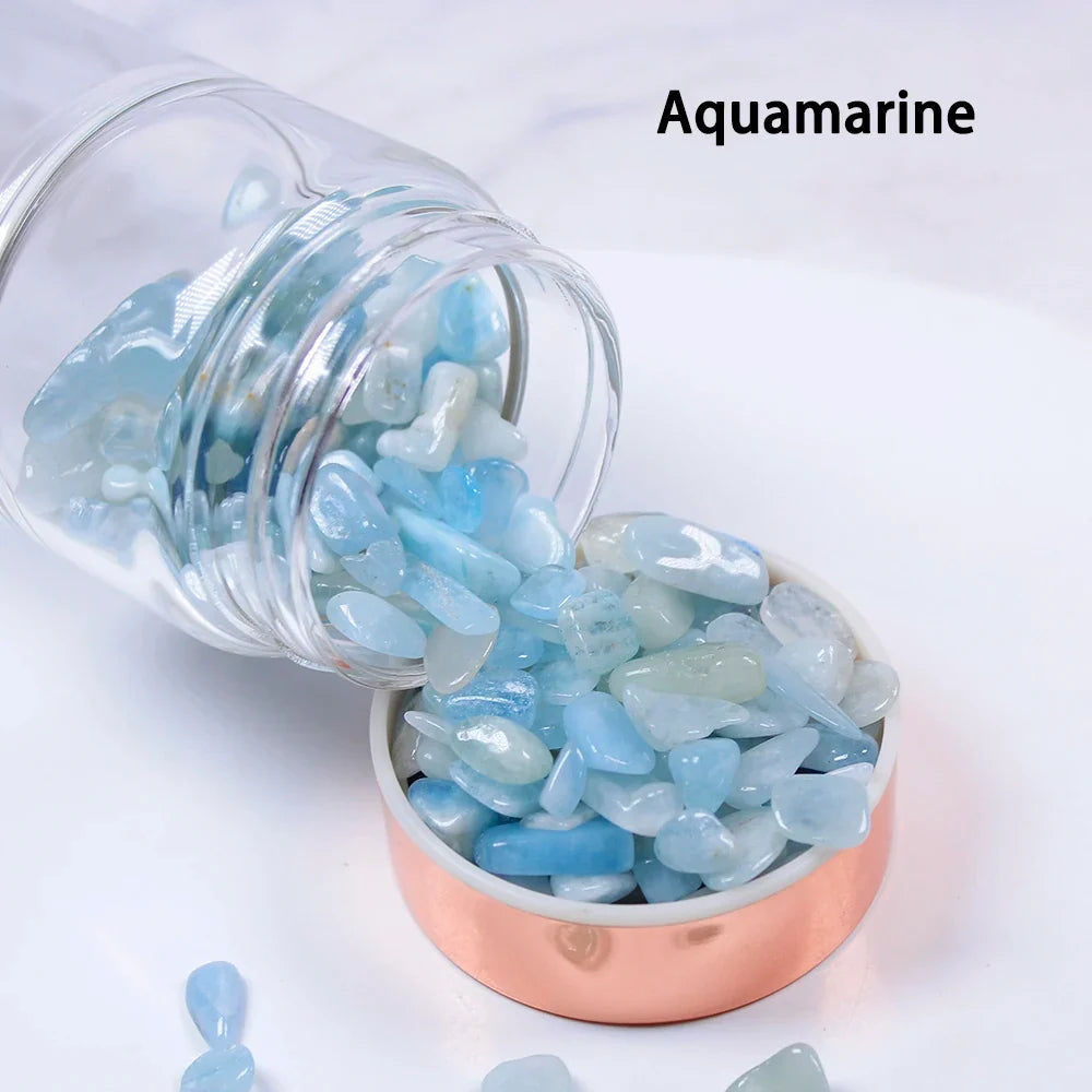 Glass Infuser Water Bottle with Tea Filter and Gemstones