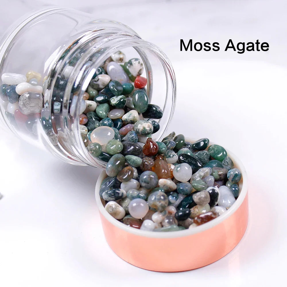 Glass Infuser Water Bottle with Tea Filter and Gemstones