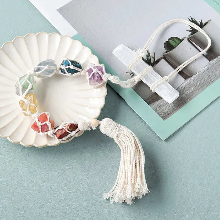 Seven Gemstone Hanging Decoration for Colorful Spaces
